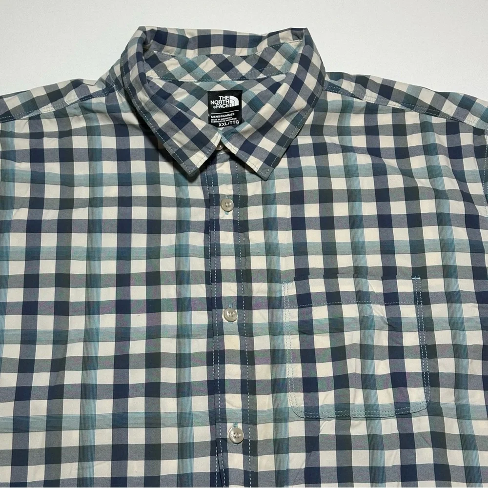 The North Face Short Sleeve Active Button Down Plaid Shirt - Mens XXL